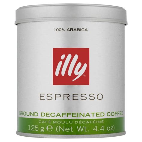 Illy Espresso Ground Coffee Decaffeinated 125g