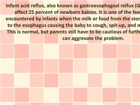 Managing Infant Acid Reflux | PPTX