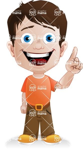 Vector Classic Boy Cartoon Character Showcase Graphicmama