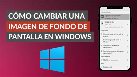 C Mo Cambiar O Poner Una Imagen De Fondo De Pantalla En Windows Youtube