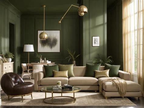 Dark Forest Green Living Room Decor Ideas Inspiration