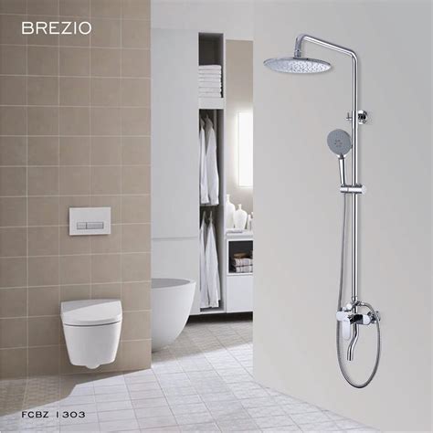 Jual Brezio Fcbz Shower Tiang Set Mixer Panas Dingin Chrome Keran