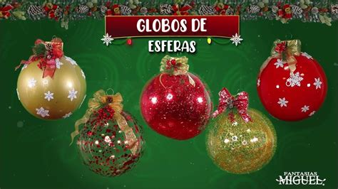 Globos de esferas navideñas