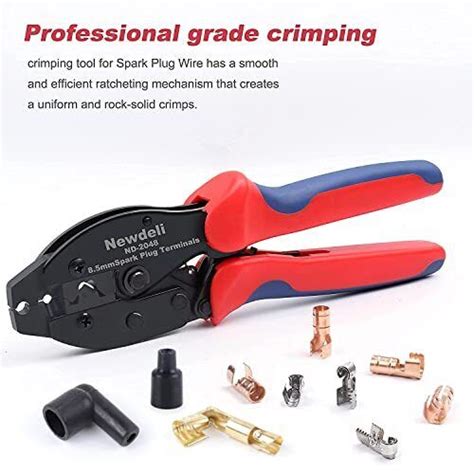 Ratchet Spark Plug Wire Crimper Set Newdeli Pcs Spark Plug Crimping