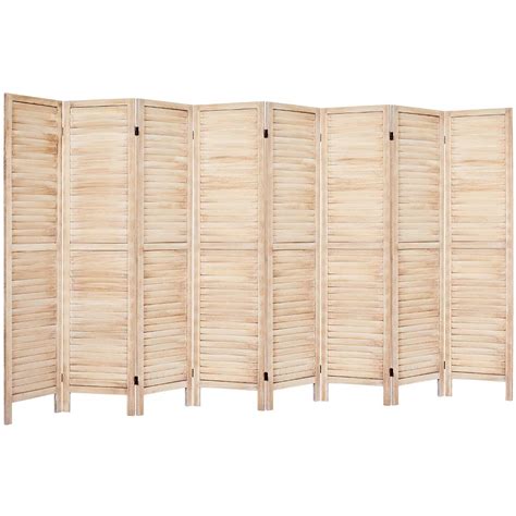 Buy Rose Home Fashion 5 6 Ft Tall Wood Louvered Room Divider Solid Wood