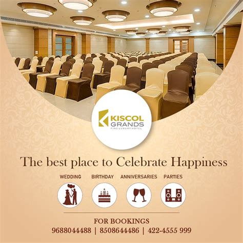 Banquet Hall Hotel Brochure Hotel Marketing Design Social Media