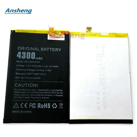 Ansheng High Quality Mah Bat Battery For Doogee Y Max