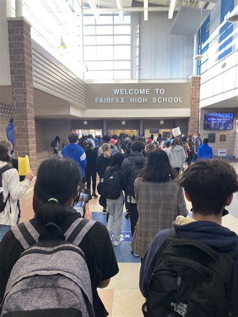 Fairfax High School students stage walkout to support student they say was target of ...