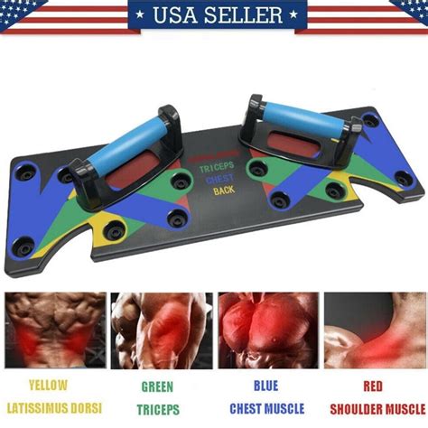 9 In 1 Push Up Rack Board System Fitness Workout Train Gym Exercise