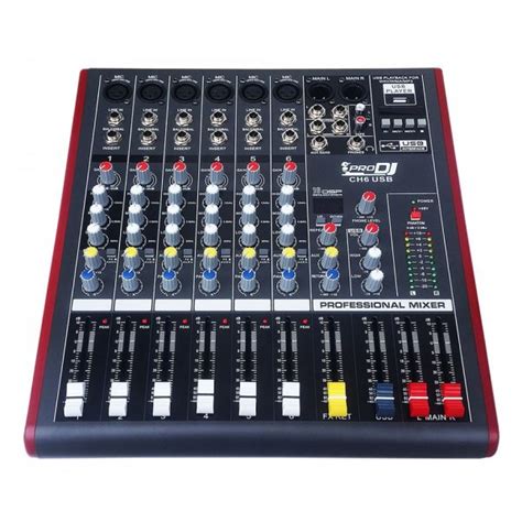 Consola Pro Dj Ch Usb Mezclador Audio Music Box Tienda Online