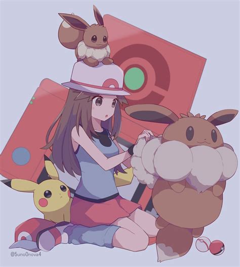 Pikachu Eevee And Leaf Pokemon And More Drawn By Rone Danbooru