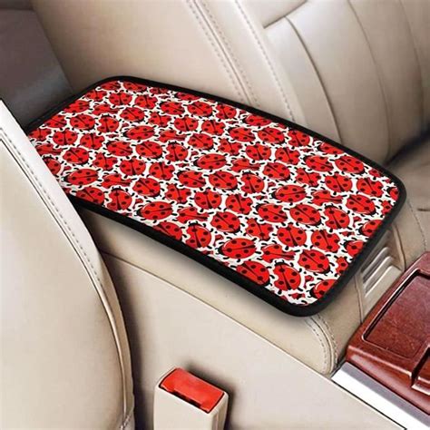 Tapis Universel Pour Console Centrale De Voiture Motif Coccinelle Avec