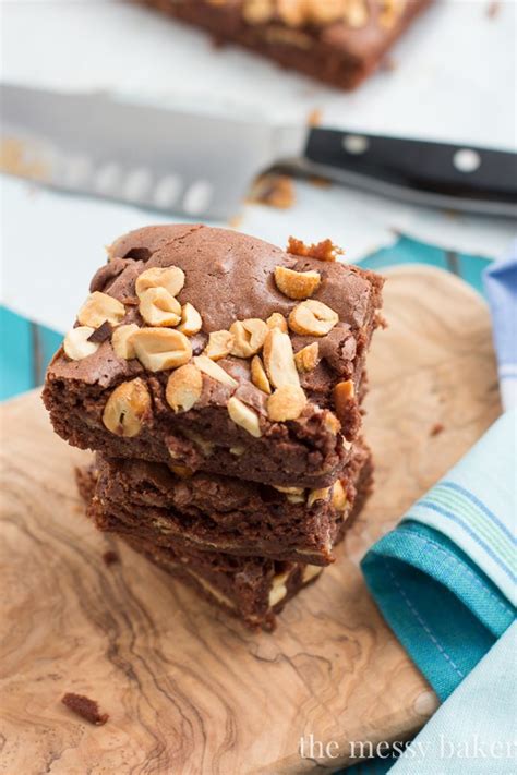 Skinny Peanut Butter Fudge Brownies One Sweet Mess