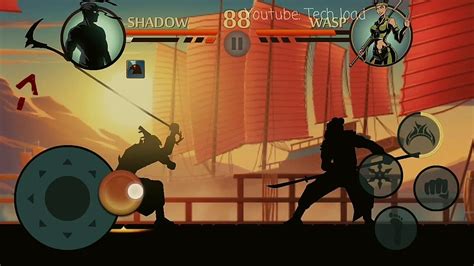 Shadow Fight Wasp Shadow Vs Wasp Blood Reaper Youtube