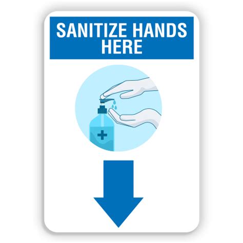 Printable Sanitize Your Hands Sign