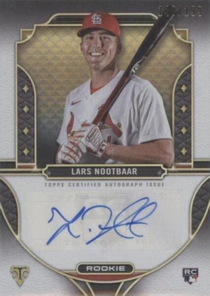 Topps Triple Threads Rookie Autographs Ra Ln Lars Nootbaar