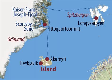 Spitzbergen Grönland Island Expeditionskreuzfahrt mit zauberhaftem