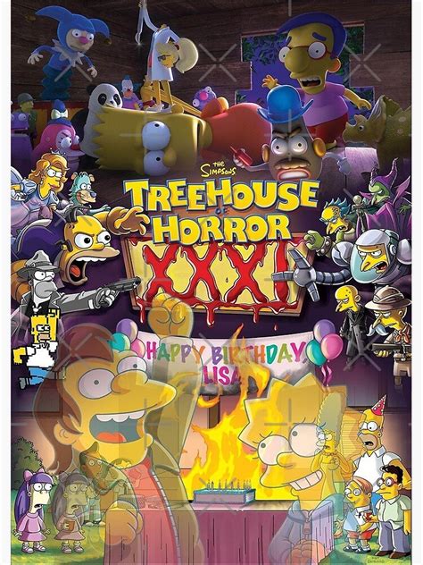 Treehouse Of Horror Xxxi Poster For Sale By Gabriellescha Redbubble