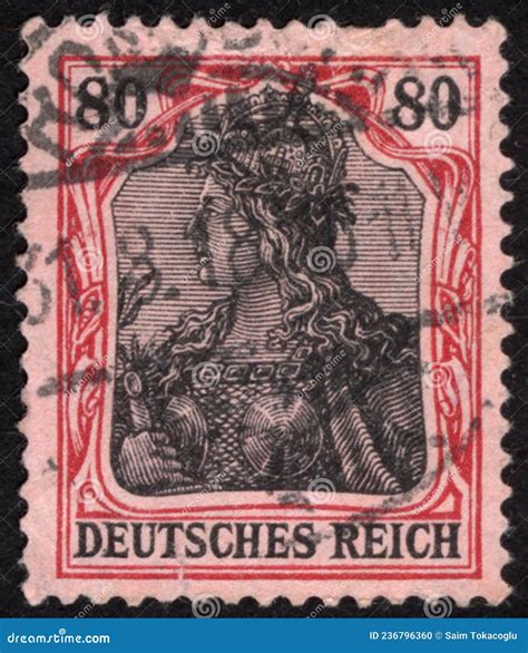 Postage Stamps Of The German Empire Editorial Image Image Of