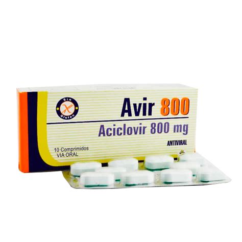 Avir Aciclovir Mg Caja De Comprimidos Punto Farma