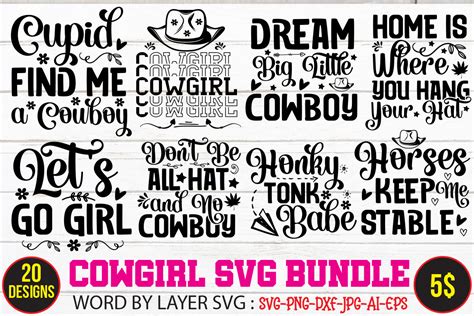 Cowgirl Svg Bundle Graphic By Simacrafts Creative Fabrica