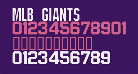 Mlb Giants Free Font What Font Is