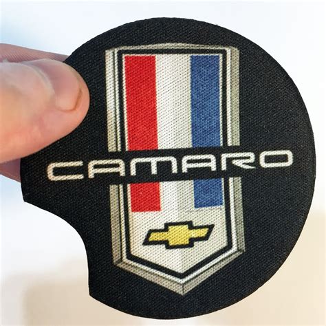 Vintage Chevy Camaro Badge Emblem Logo Design 2.75 Car Coaster Set 2 ...