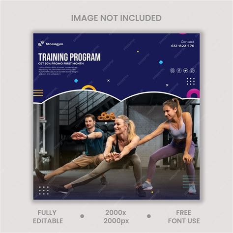 Premium Vector Traning Program Post Design