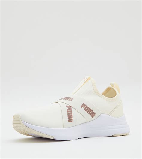 Buy Puma Wired Run Space Metallics Slip On Shoes In OFF WHITE