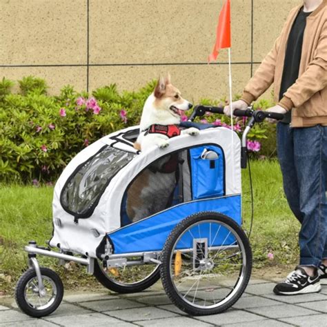 Elite II 2-In-1 Pet Dog Bike Trailer and Stroller - Walmart.com