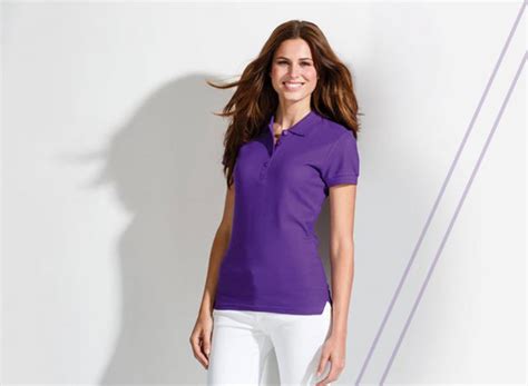 Polos Pique Cuello Camisero Para Mujer