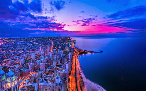 Chicago Sunset Wallpapers Hd Wallpapers Id 13351