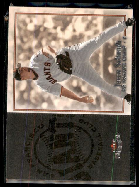 2004 FLEER PATCHWORKS JASON SCHMIDT SAN FRANCISCO GIANTS 6 EBay