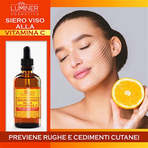 Siero Viso Alla Vitamina C Con Acido Ialuronico Puro