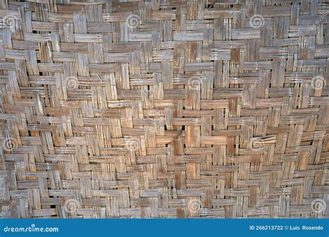 Real Seamless Texture Repeating Pattern Woven Bamboo Mat Board Stock