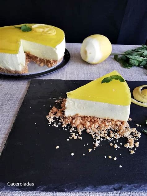 Tarta de limón sin horno casera Caceroladas