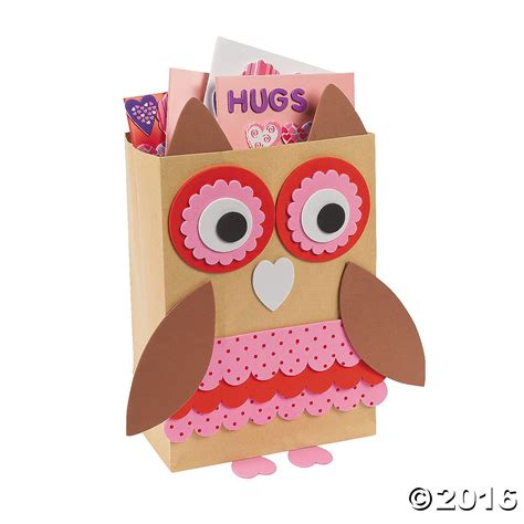 An Adorable Valentine Holder Made Out Of A Brown Paper Lunch Bag