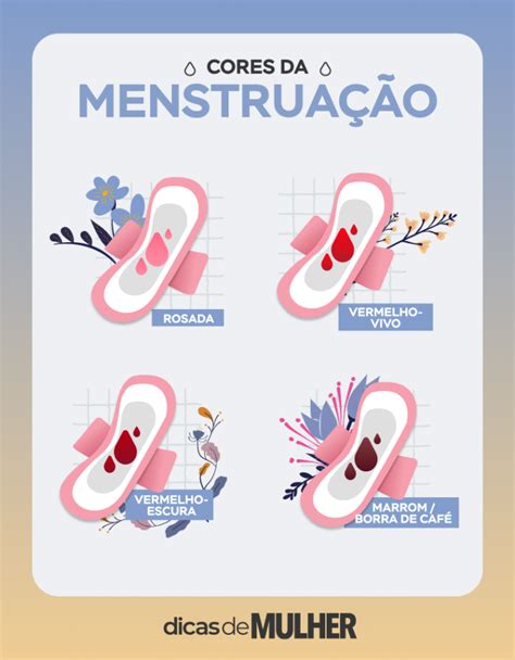 Menstruação escura o que é Tipos de cores e principais causas