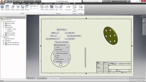 Autodesk Inventor 2016 Tutorial Model Documentation YouTube