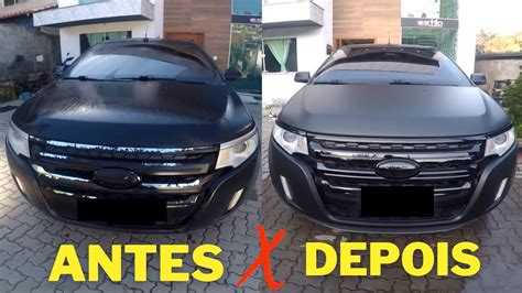 FORD EDGE ALL BLACK ENVELOPAMENTO E PINTURAS EM PRETO YouTube