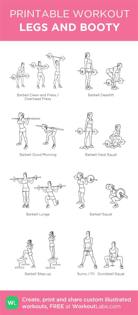 The Printable Workout Guide For Women And Men