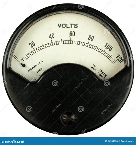 Vintage Meter Ammeter Gauge Royalty Free Stock Photography