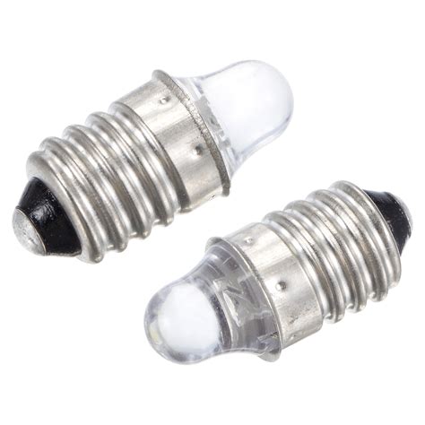 Uxcell 3V E10 White Light Mini LED Flashlight Bulbs 5 Count - Walmart.com