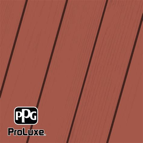 PPG ProLuxe 5 Gal Premium HDGSIK710 052 Navajo Red Solid Stain Wood