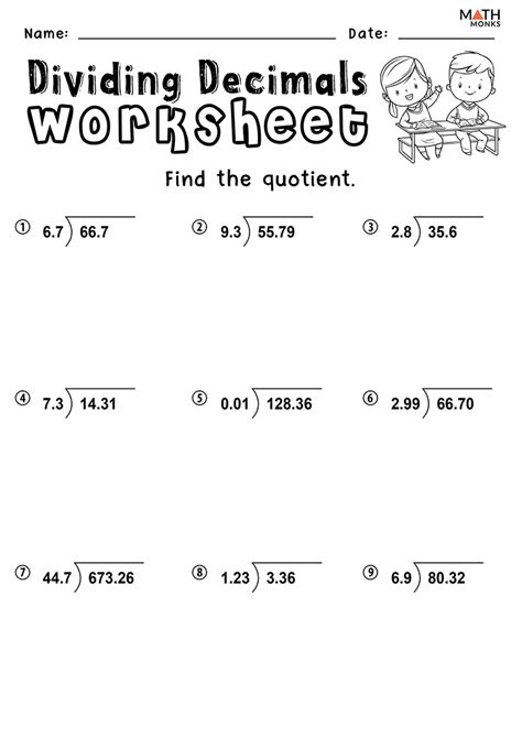 Dividing Decimals Grade 5