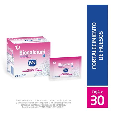 Biocalcium D Mg Polvo Sobres Cja X Un Droguerias Patria