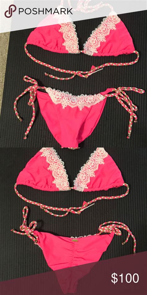 Beach Bunny Pink Bikini Worn Once Pink Bikini Bikini Hot Sex Picture