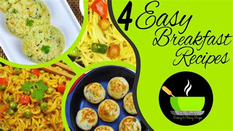 4 Instant Breakfast Recipes Indian Breakfast Recipes Quick And Easy Breakfast Recipes Youtube