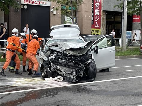 【事故動画】札幌市西区発寒 で高齢ドライバー暴走 猛烈なスピードで1 5キロも道路逆走し次々車を巻き込み横断歩道の自転車女性はね死亡させる 79歳女性運転手 まとめダネ！