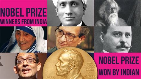 List Of Indian Nobel Laureates Nobel Prize Won By Indian Youtube